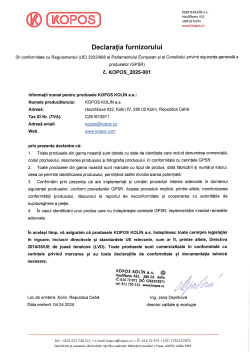 Declația furnizorului