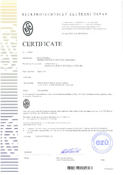 Certificate ESČ