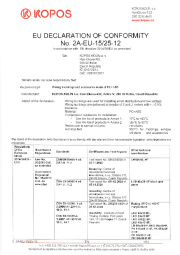 Conformity declaration Conformity declaration