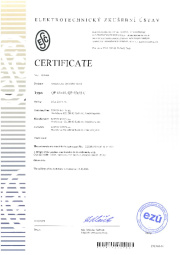 Certificate EZÚ