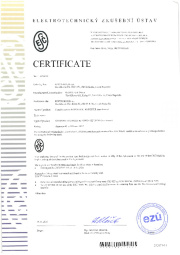 Certificate ESČ Certificate ESČ