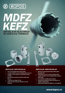 MDFZ, KEFZ - instalații electrice în izolația termică